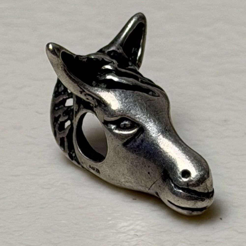 Nice Horse Head Italy Sterling Silver 925 Charm